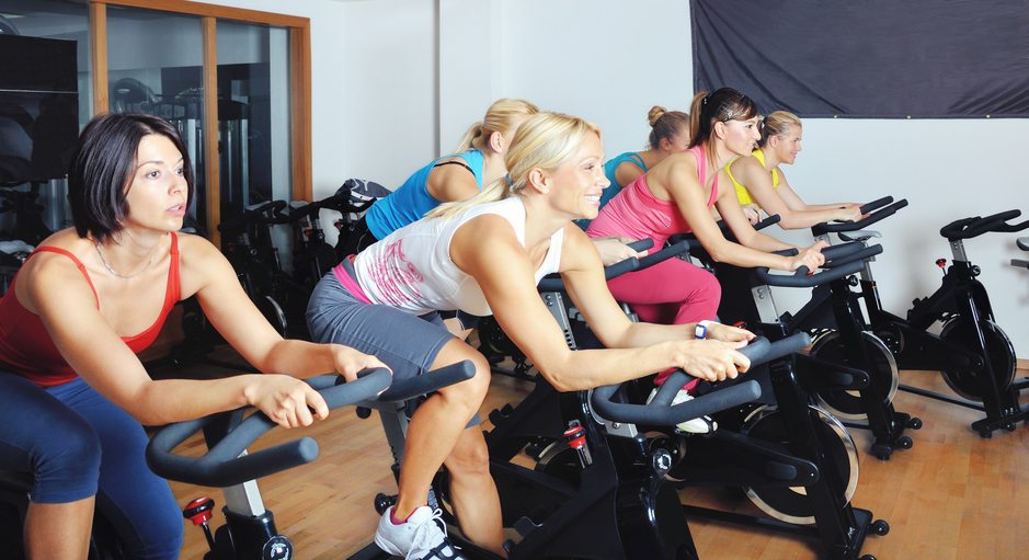 group of women working out